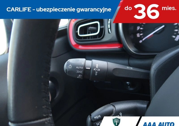 Citroen C3 cena 52000 przebieg: 64847, rok produkcji 2019 z Piastów małe 232